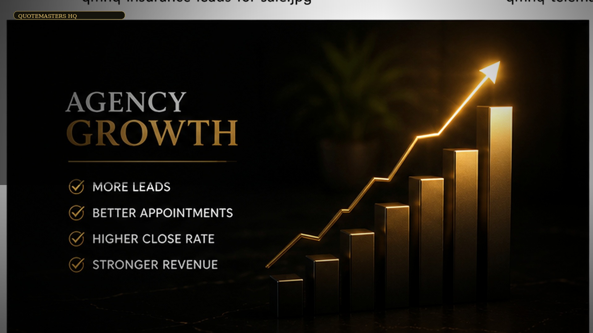 Pay per lead insurance agency performance report with quote opportunity metrics